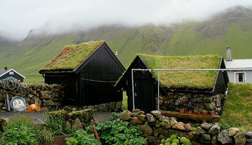 Những ngôi nhà mái cỏ xanh tươi nơi trời Âu mơ mộng