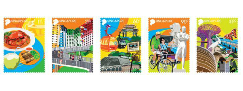 Singapore phát hành tem kỷ niệm 50 năm du lịch