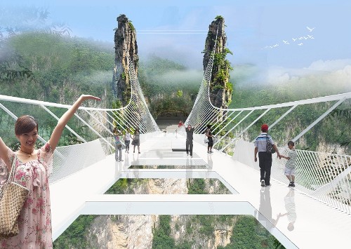 Trung Quốc mở cửa cầu sàn kính dài nhất thế giới