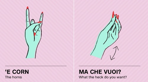 Ngôn ngữ ký hiệu tay của người Italy