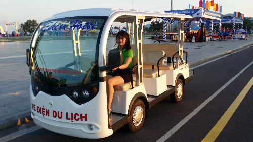 Xe điện phục vụ city tour ở Quy Nhơn