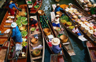 Chợ nổi tại Thái Lan