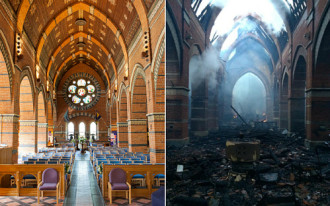 Nhà thờ lịch sử 200 năm tuổi ở Anh bị thiêu rụi