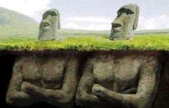 Bí ẩn về tượng đầu người ở đảo Phục Sinh có thân nằm dưới đất